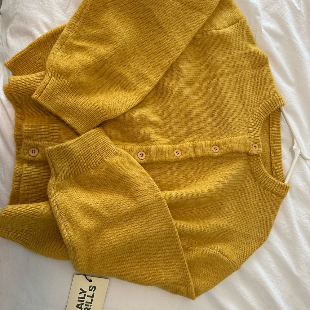 Mustard Yellow Daily Drills Sweater